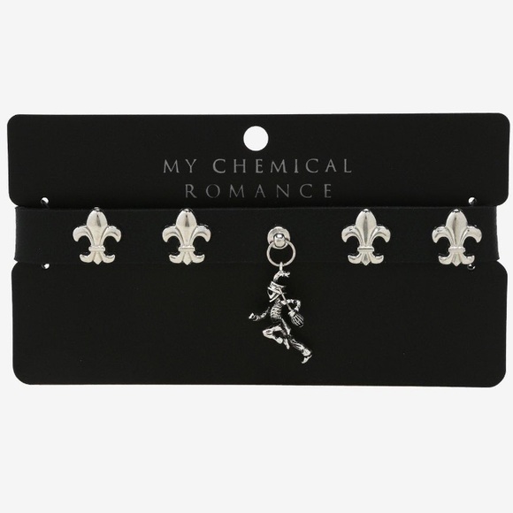 My‎ Chemical Romance MCR Pepe Faux Leather Choker The Black Parade - Picture 1 of 4